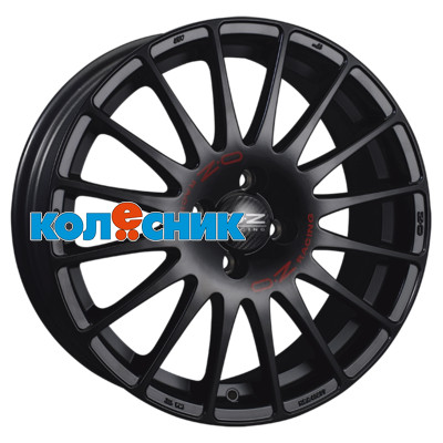 Диск OZ 8x17/5x112 ET35 D75 Superturismo GT Matt Black + Red Lettering [WHS057068]