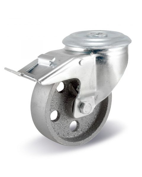 Колёсная опора KAMA 3300-DDB-080-F18-HT с тормозом