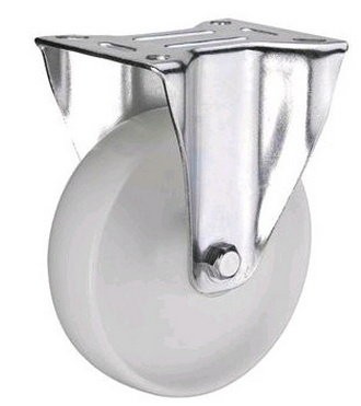 Колесо нейлоновое неповоротное 80мм 1121080