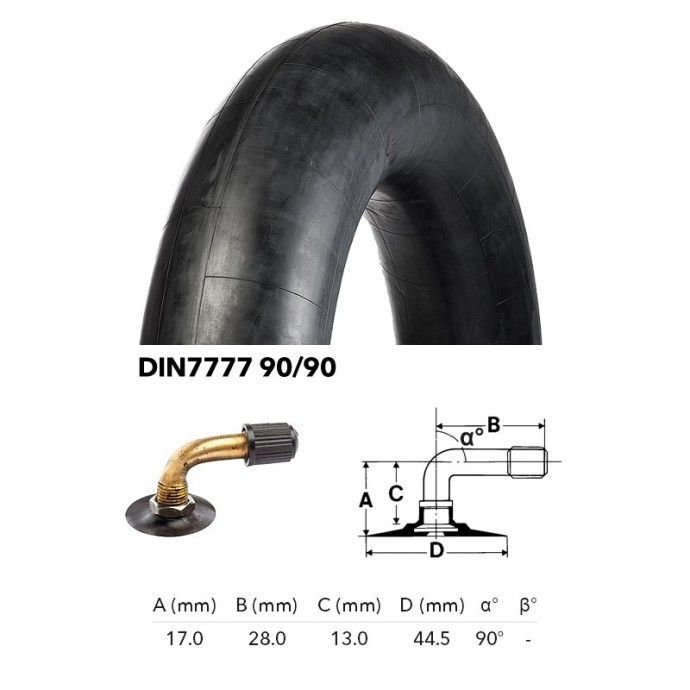 Камера резиновая 2.50-3 Kenda DIN 7777 90/90 210x65, 8x2.5