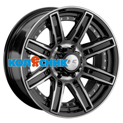 Диск LS 9x18/6x139,7 ET20 D106,1 1353 BKF (конус, Колпак+лого) [WHS519667]