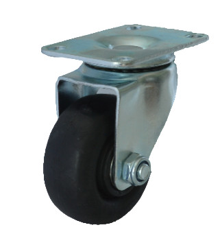 Колесо термостойкое нейлоновое(фенольное) поворотное 75мм (шариковый подшипник) [1142075]