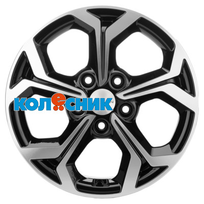 Диск Khomen Wheels 6,5x16/5x114,3 ET45 D60,1 KHW1606 (Toyota/Suzuki) Black-FP [WHS498726]