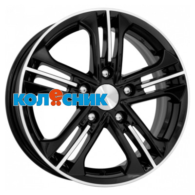 Диск K&K 6x15/5x114,3 ET45 D67,1 Trinity (КС615) Алмаз черный [WHS110423]