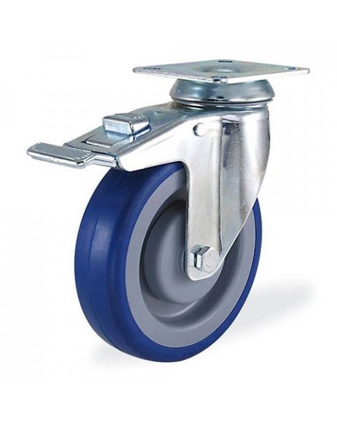 Колёсная опора Kama 2802-MRR-150-F18 с тормозом [2802MRR150F18]