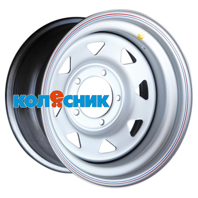 Диск Off-Road Wheels 8x16/5x139,7 ET-19 D110 УАЗ (треуг. мелкий) Серебристый [WHS499031]