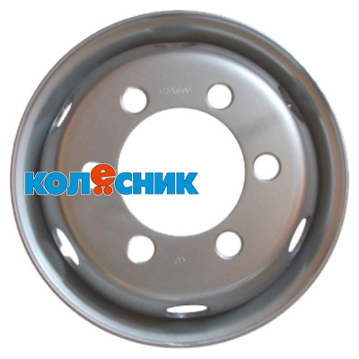 Диск Better 6x17,5/6x222,25 ET135 D164 Sil (10 мм) 1 800 кг футорка, с вент. [WHS510351]