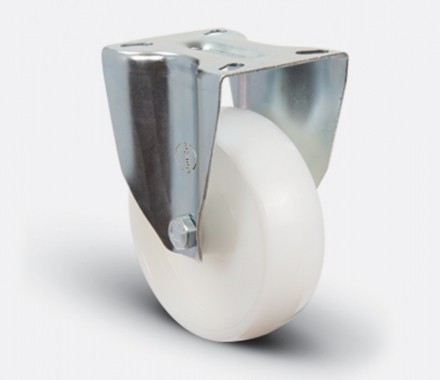 Колесо нейлоновое неповоротное 80 мм ( EM02-ZKZ-80 ) EM02-ZKZ-80