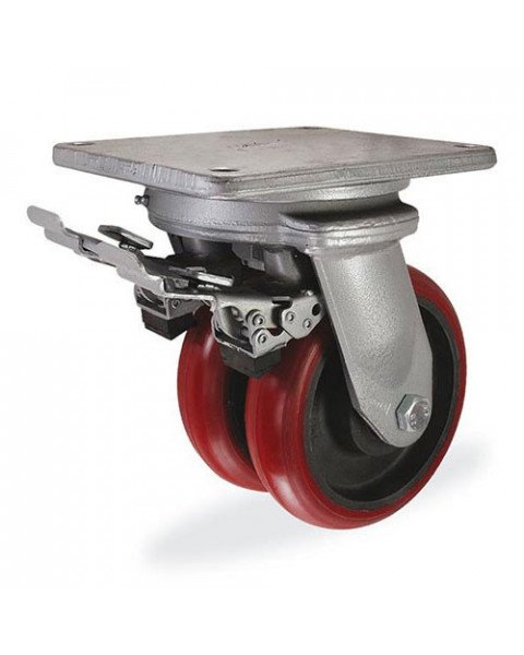 Колёсная опора KAMA 6702-K2OR-250-F09 с тормозом