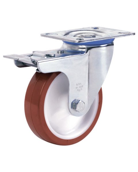 Колёсная опора ALEX A-3302-MUB-125-F18 с тормозом