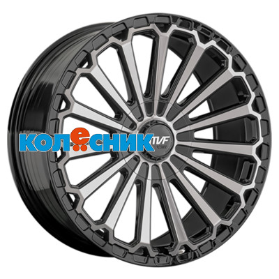 Диск LS FlowForming 9x20/6x139,7 ET25 D100,1 RC80 BKF (конус, Колпак+лого) [WHS531173]