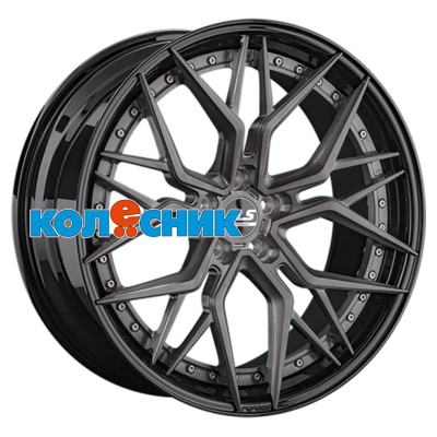 Диск LS Forged 9,5x21/5x112 ET36 D66,6 LS FG35 ALBRSD-GM/BK (конус) [WHS530429]