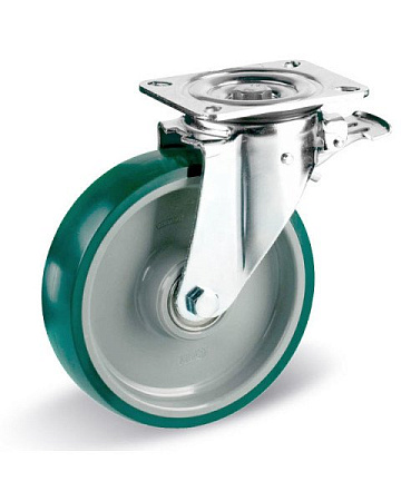 Колёсная опора LIV LK-3302-PUR-125-F18 с тормозом