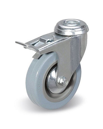 Колёсная опора Китай  с тормозом [C-1700-MTB-050-F18]