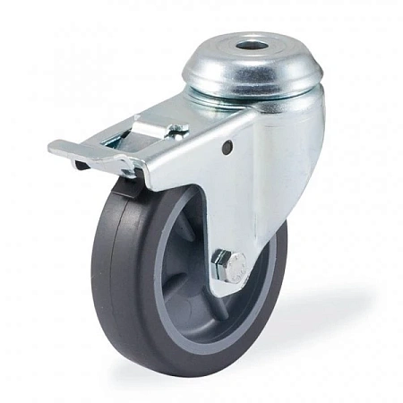 Orko-1700-MTB-075l-F18 Поворотная колесная опора под болт с тормозом