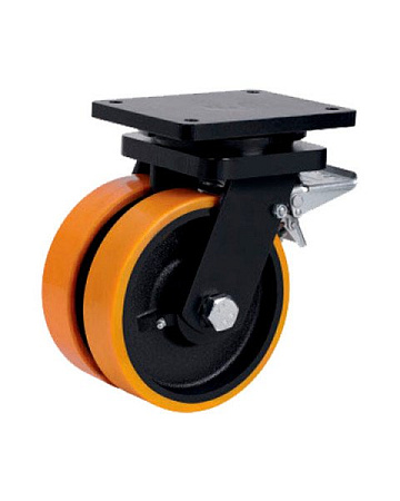 Колёсная опора ALEX A-6702-DOR-200-F09 с тормозом