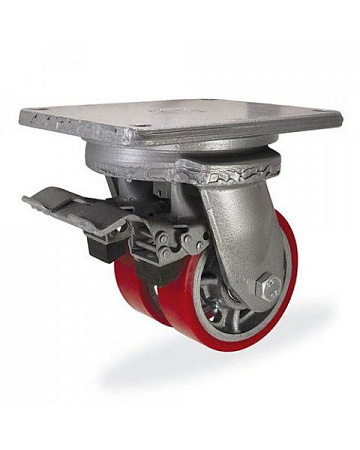 Колёсная опора KAMA 6702-DOR-350-F09 с тормозом