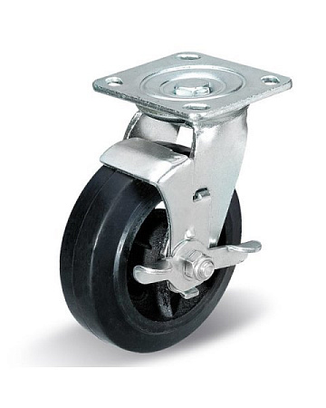 Колёсная опора Китай C-4102-DYS-100-F04 с тормозом