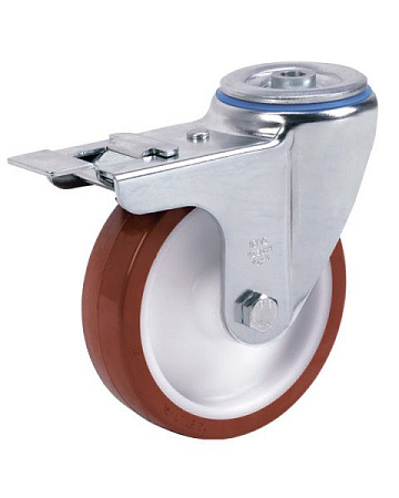 Колёсная опора ALEX A-3300-MUB-125-F18 с тормозом