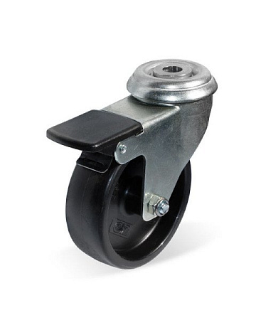 Колёсная опора LIV  с тормозом [LK-1700-MMB-100-F18]