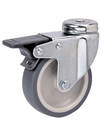 Колёсная опора ALEX  с тормозом [TW-1700-MTB-050-F18]