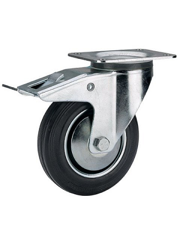 Колёсная опора ALEX TW-3302-SLS-125-F18 с тормозом