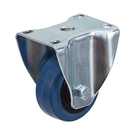 FRCL93 колесо неповоротное d80 мм эластичная синяя резина