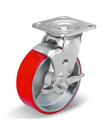 Колёсная опора Китай C-4102-DUS-200-F04 с тормозом