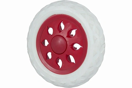 Колесо 160х38 ось8 мм пластик/резина "Рыжий кот"