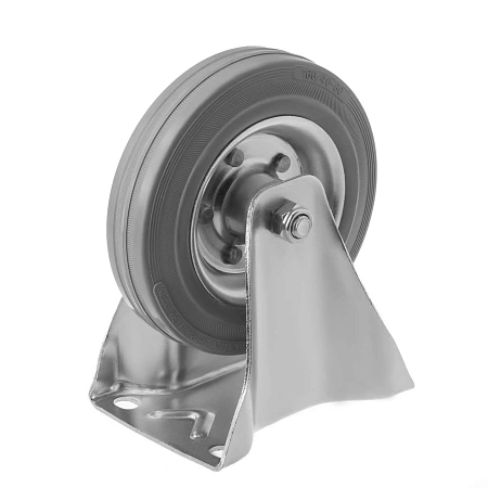 FC63f колесо неповоротное d160 мм серая резина