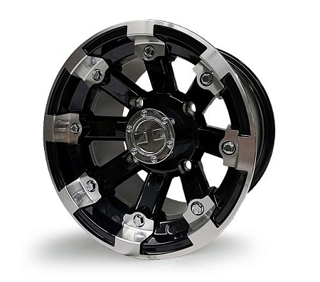 Колесо алюминиевое 7JX12 H2 ALU 4/86/110 Ø14.3 C60 ET2.5 Gloss Black Machined 8911270-33