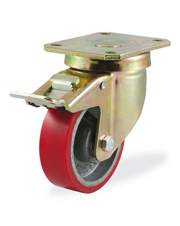 Колёсная опора KAMA 4102-DOR-080-F18 с тормозом