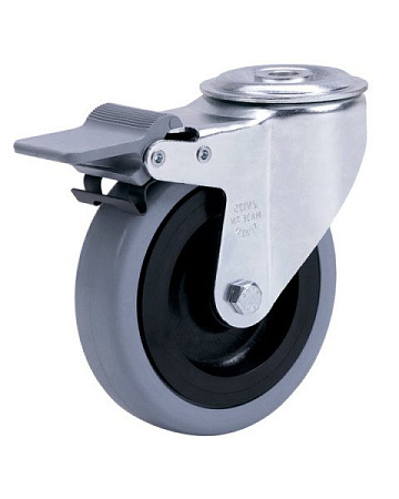 Колёсная опора ALEX  с тормозом [A-3300-MER-100-F18]