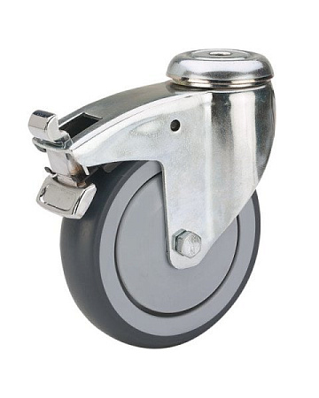 Колёсная опора ALEX  с тормозом [TW-2800-MTR-100-F18]