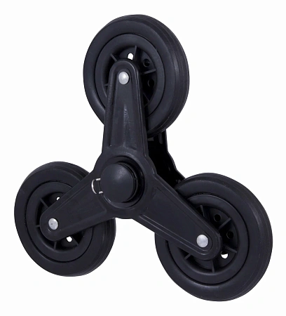 Колесо комбинированное 3 шт по 88мм ось8 мм пластик/резина "Рыжий кот"