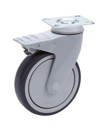 Колёсная опора ALEX  с тормозом [A-P2802-MTR-100-F18]